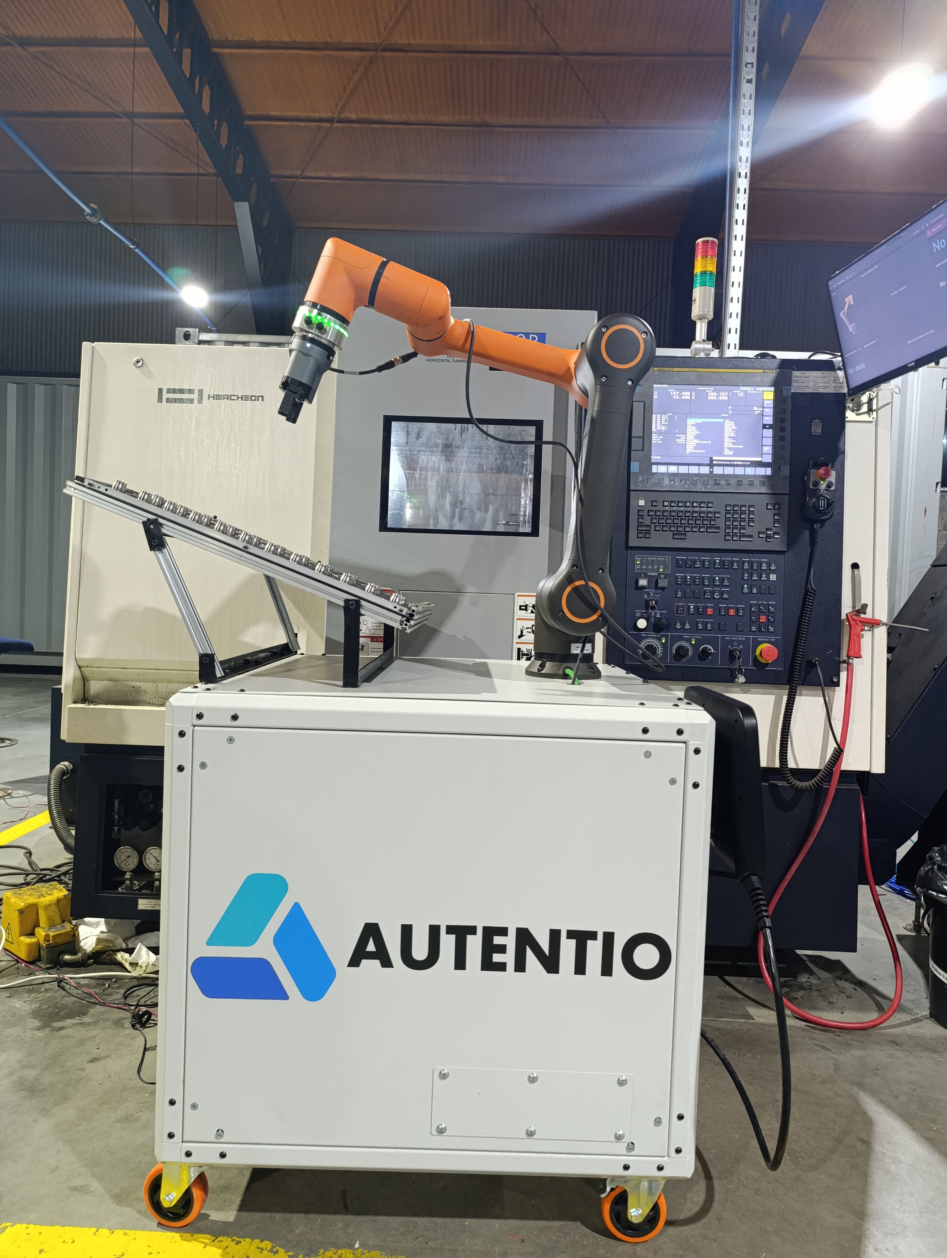 Vista frontal de la celda